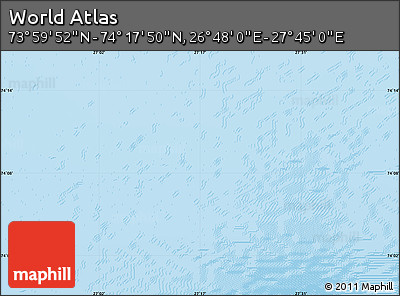 Physical Map of the Area around 74° 8' 51" N, 27° 16' 29" E