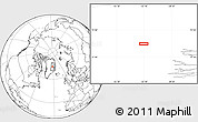 Blank Location Map of the area around 74° 8' 51" N, 32° 13' 30" W