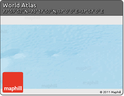 Physical 3D Map of the Area around 74° 8' 51" N, 37° 28' 30" E