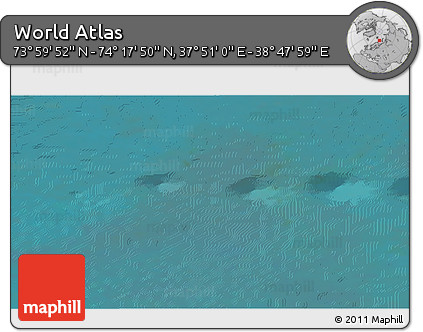 Satellite 3D Map of the Area around 74° 8' 51" N, 38° 19' 30" E