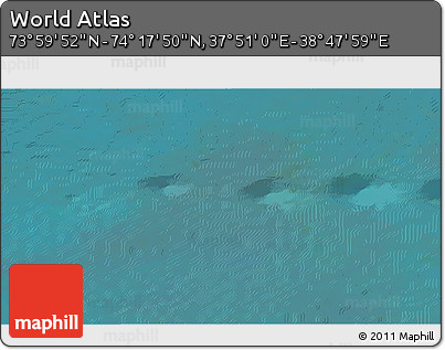 Satellite 3D Map of the Area around 74° 8' 51" N, 38° 19' 30" E