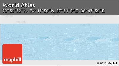 Physical Panoramic Map of the Area around 74° 8' 51" N, 38° 19' 30" E