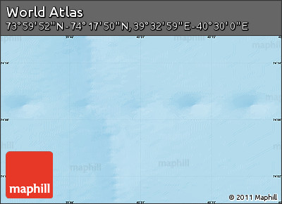 Physical Map of the Area around 74° 8' 51" N, 40° 1' 29" E