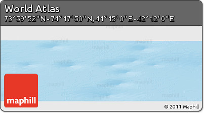 Physical Panoramic Map of the Area around 74° 8' 51" N, 41° 43' 30" E
