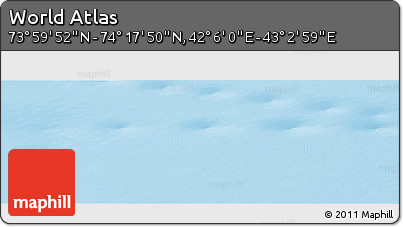 Physical Panoramic Map of the Area around 74° 8' 51" N, 42° 34' 30" E