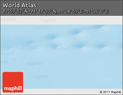 Physical 3D Map of the Area around 74° 8' 51" N, 45° 7' 30" E