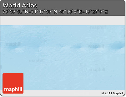 Physical 3D Map of the Area around 74° 8' 51" N, 45° 58' 30" E