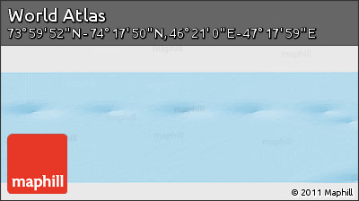 Physical Panoramic Map of the Area around 74° 8' 51" N, 46° 49' 30" E