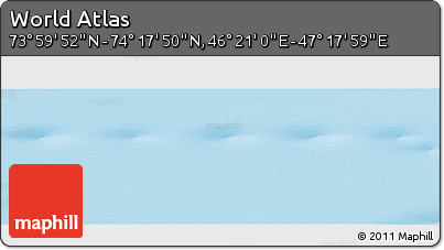 Physical Panoramic Map of the Area around 74° 8' 51" N, 46° 49' 30" E