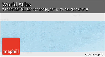 Physical Panoramic Map of the Area around 74° 8' 51" N, 53° 37' 30" E