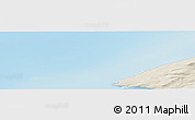 Shaded Relief Panoramic Map of the area around 74° 8' 51" N, 54° 28' 30" E