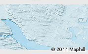 Political 3D Map of the area around 74° 8' 51" N, 57° 52' 30" E