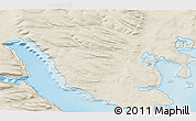 Shaded Relief 3D Map of the area around 74° 8' 51" N, 57° 52' 30" E