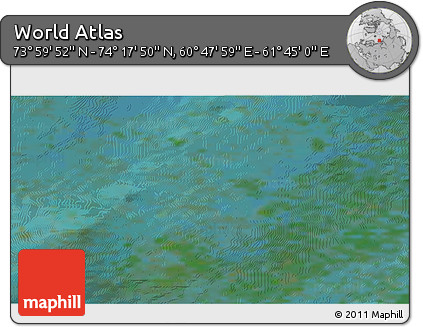 Satellite 3D Map of the Area around 74° 8' 51" N, 61° 16' 29" E