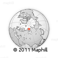 Outline Map of the Area around 74° 8' 51" N, 71° 28' 29" E, rectangular outline