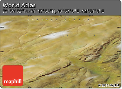 Satellite Map of the Area around 74° 8' 51" N, 94° 25' 30" E