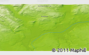 Physical 3D Map of the area around 74° 8' 51" N, 97° 49' 29" E