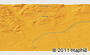 Political 3D Map of the area around 74° 8' 51" N, 97° 49' 29" E