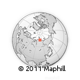Outline Map of the Area around 74° 24' 53" N, 106° 19' 29" E, rectangular outline