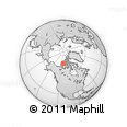 Outline Map of the Area around 74° 24' 53" N, 112° 7' 30" W, rectangular outline