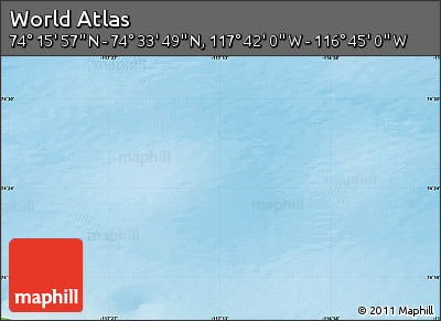 Physical Map of the Area around 74° 24' 53" N, 117° 13' 29" W