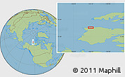 Savanna Style Location Map of the area around 74° 24' 53" N, 123° 10' 30" W