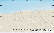 Shaded Relief Map of the area around 74° 24' 53" N, 123° 10' 30" W