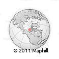 Outline Map of the Area around 74° 24' 53" N, 123° 10' 30" W, rectangular outline