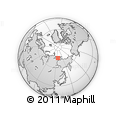 Outline Map of the Area around 74° 24' 53" N, 126° 43' 29" E, rectangular outline