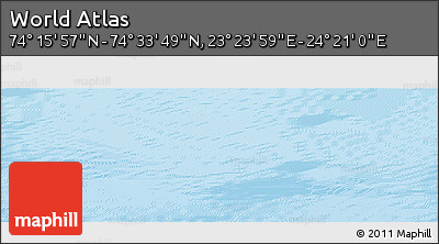 Physical Panoramic Map of the Area around 74° 24' 53" N, 23° 52' 30" E