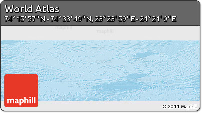 Physical Panoramic Map of the Area around 74° 24' 53" N, 23° 52' 30" E
