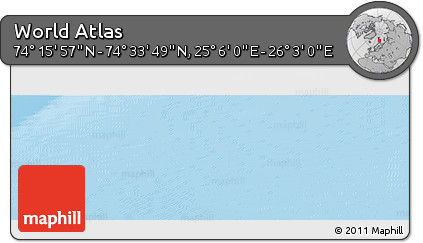 Physical Panoramic Map of the Area around 74° 24' 53" N, 25° 34' 30" E
