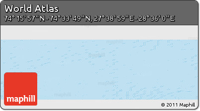Physical Panoramic Map of the Area around 74° 24' 53" N, 28° 7' 30" E
