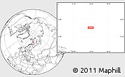 Blank Location Map of the area around 74° 24' 53" N, 35° 46' 29" E