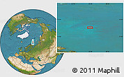 Satellite Location Map of the area around 74° 24' 53" N, 35° 46' 29" E