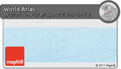 Physical Panoramic Map of the Area around 74° 24' 53" N, 37° 28' 30" E