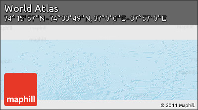 Physical Panoramic Map of the Area around 74° 24' 53" N, 37° 28' 30" E
