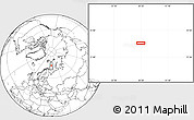 Blank Location Map of the area around 74° 24' 53" N, 38° 19' 30" E