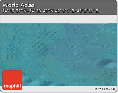 Satellite 3D Map of the Area around 74° 24' 53" N, 42° 34' 30" E