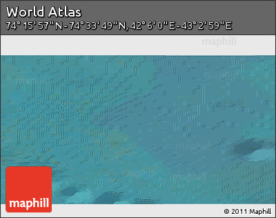 Satellite 3D Map of the Area around 74° 24' 53" N, 42° 34' 30" E