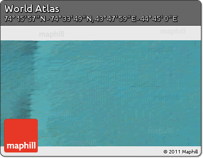 Satellite 3D Map of the Area around 74° 24' 53" N, 44° 16' 29" E