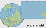 Savanna Style Location Map of the area around 74° 24' 53" N, 47° 40' 29" E