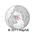 Outline Map of the Area around 74° 24' 53" N, 51° 46' 29" W, rectangular outline