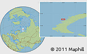 Savanna Style Location Map of the area around 74° 24' 53" N, 54° 28' 30" E