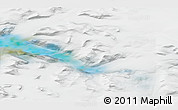 Satellite 3D Map of the area around 74° 24' 53" N, 57° 1' 29" E