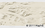 Shaded Relief 3D Map of the area around 74° 24' 53" N, 57° 1' 29" E