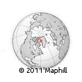 Outline Map of the Area around 74° 24' 53" N, 59° 25' 29" W, rectangular outline