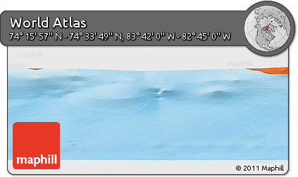 Political Panoramic Map of the Area around 74° 24' 53" N, 83° 13' 29" W