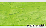 Physical 3D Map of the area around 74° 24' 53" N, 90° 10' 30" E