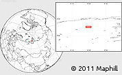 Blank Location Map of the area around 74° 24' 53" N, 94° 25' 30" E